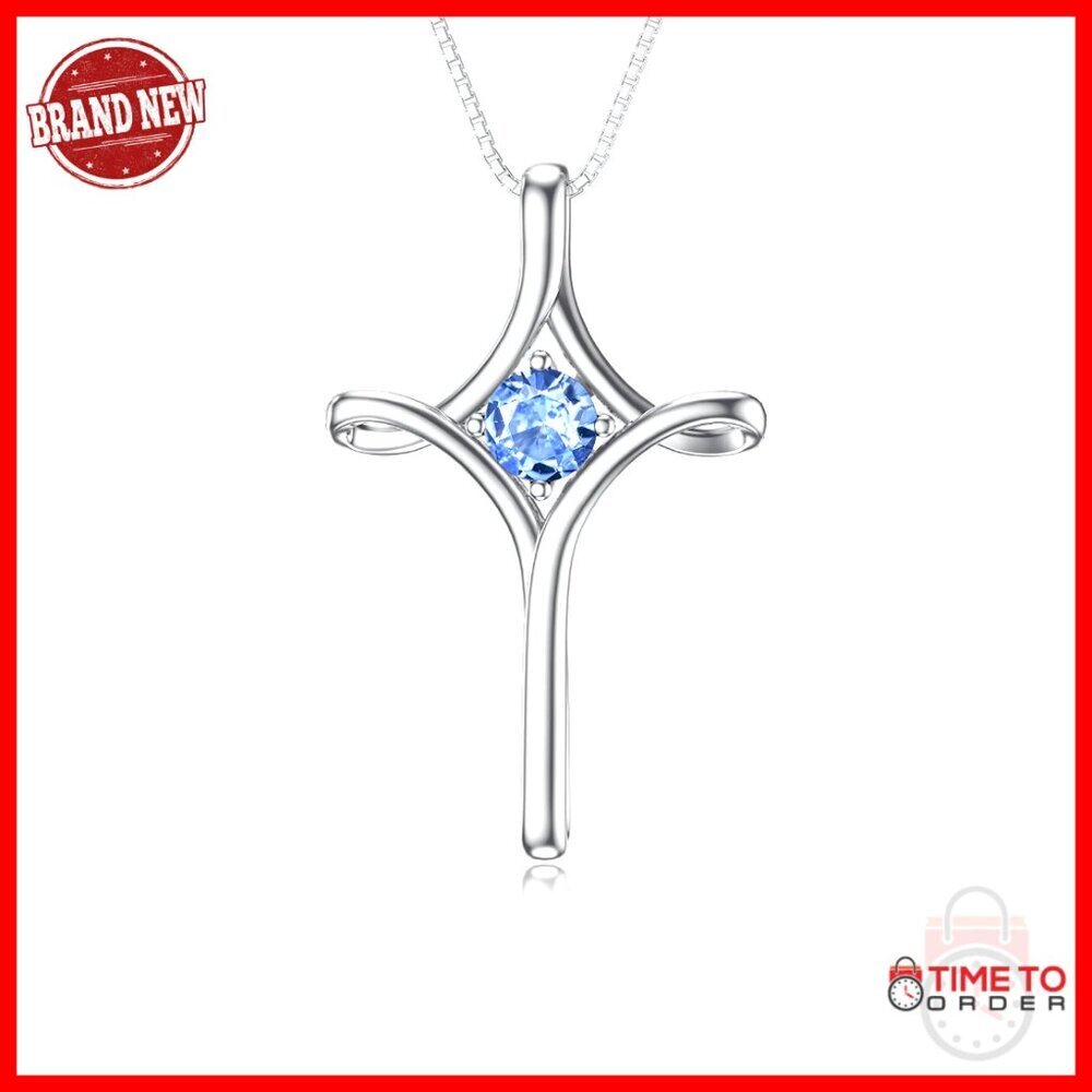 Sterling Silver Cross Pendant Necklace Elegant Minimal Chic Fine Jewelry Gift